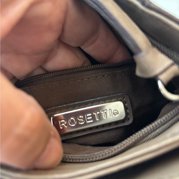 Rosetti Dark Brown Crossbody Bag with Black Trim - Picture 6 of 7